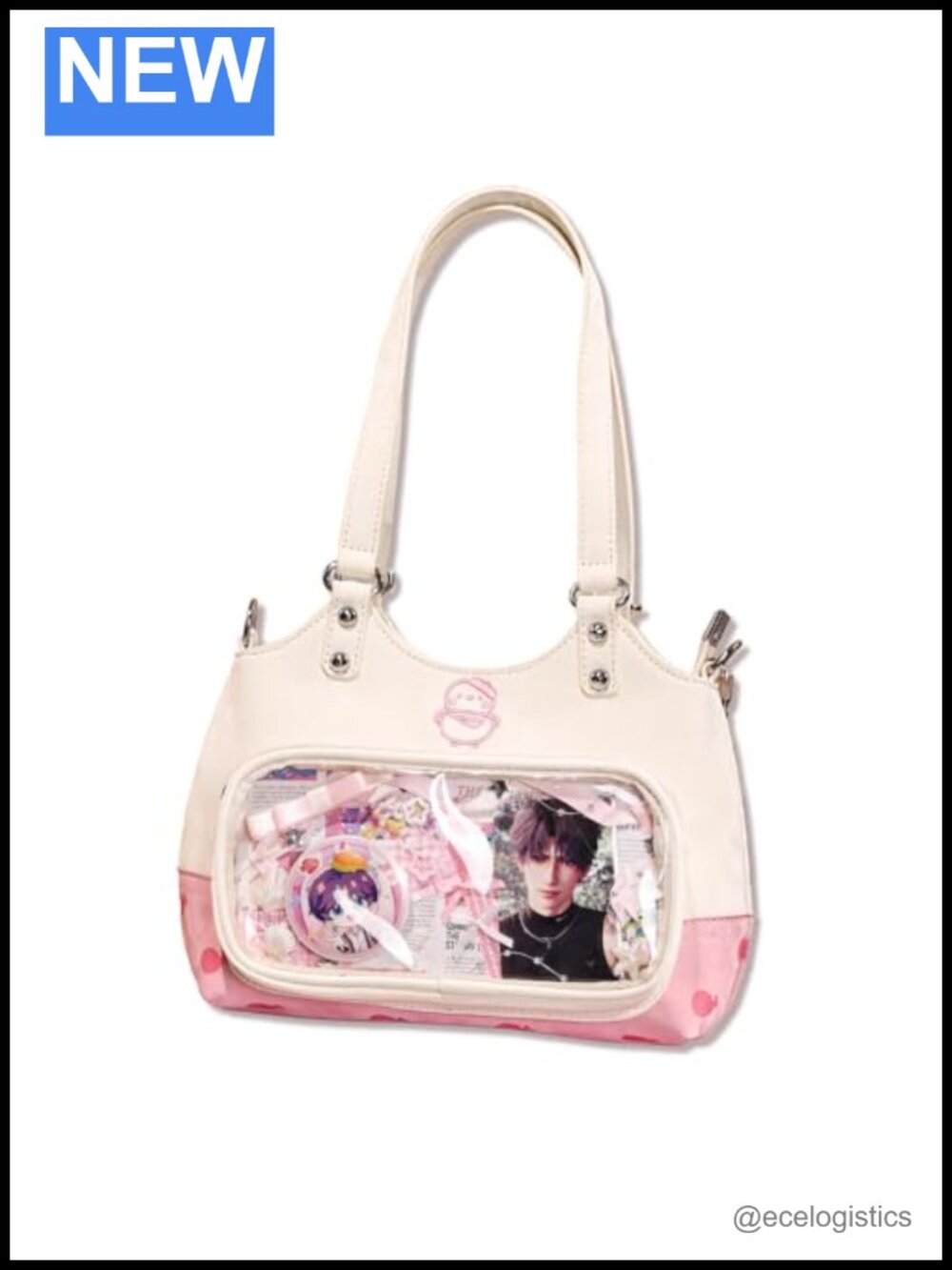 Cosplay Itabag Crossbody Bag Waterproof Fabric with Embroidery Pattern